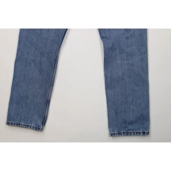 Vintage Y2K Levis 505 Mens 30x30 Faded Regular Straight Leg Denim Jeans Blue